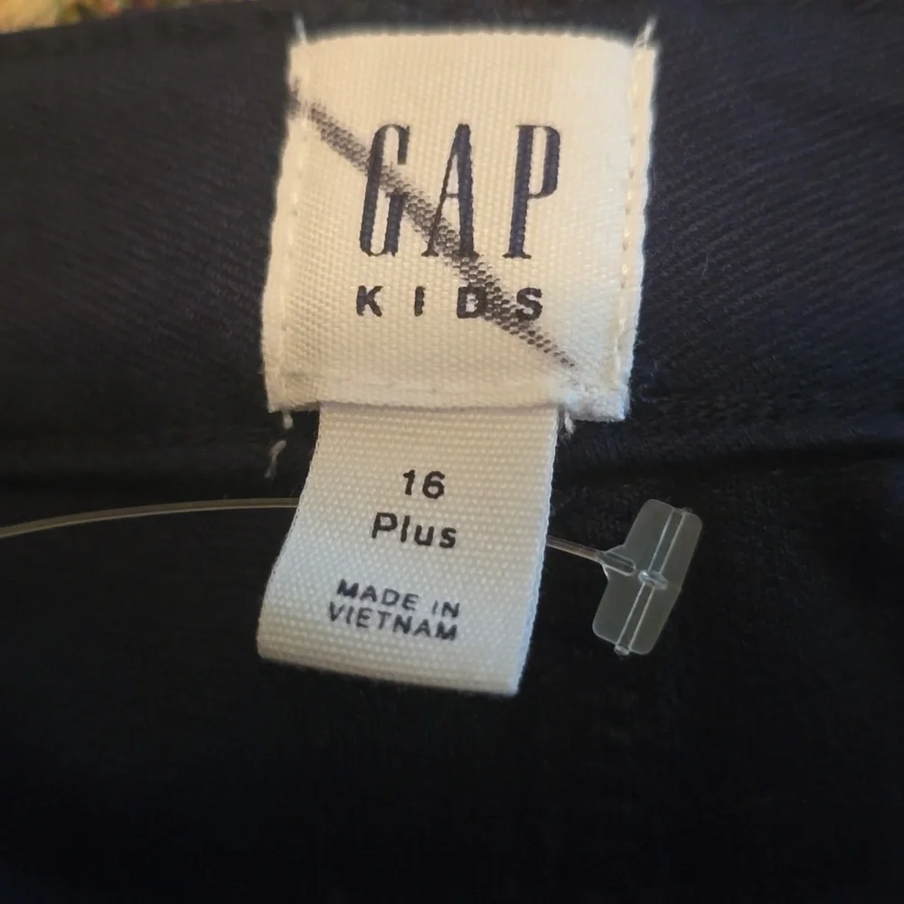 New Gap Kids 16 Plus‎ XL Navy Stretch Crop Ankle Pants